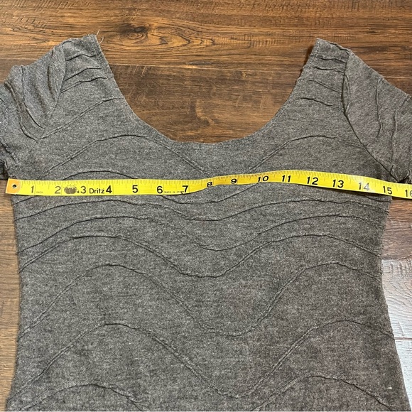 Cocktail party mini dress heathered grey small - Picture 3 of 6